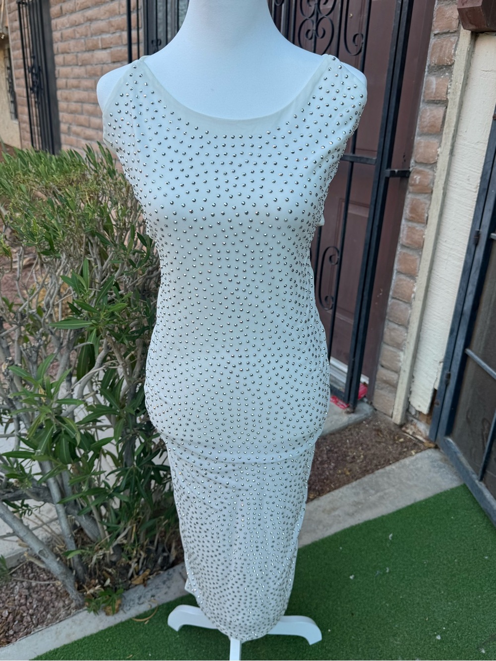 Symphony Ivory Studded Midi Dress